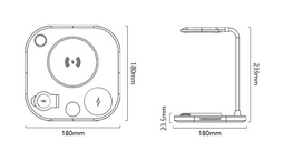 Neues Drei-in-Eins-Wireless-Magnet- ladegerät / Schreibtisch- lampe